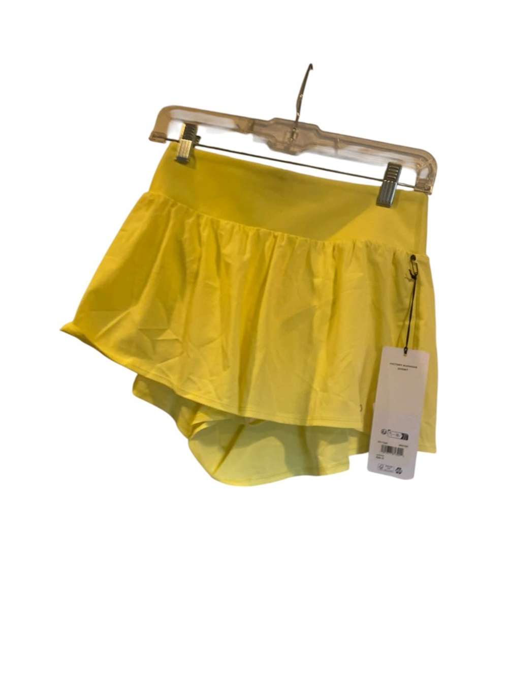 NWT Alo Yoga victory running shorts SUNSHINE Size S
